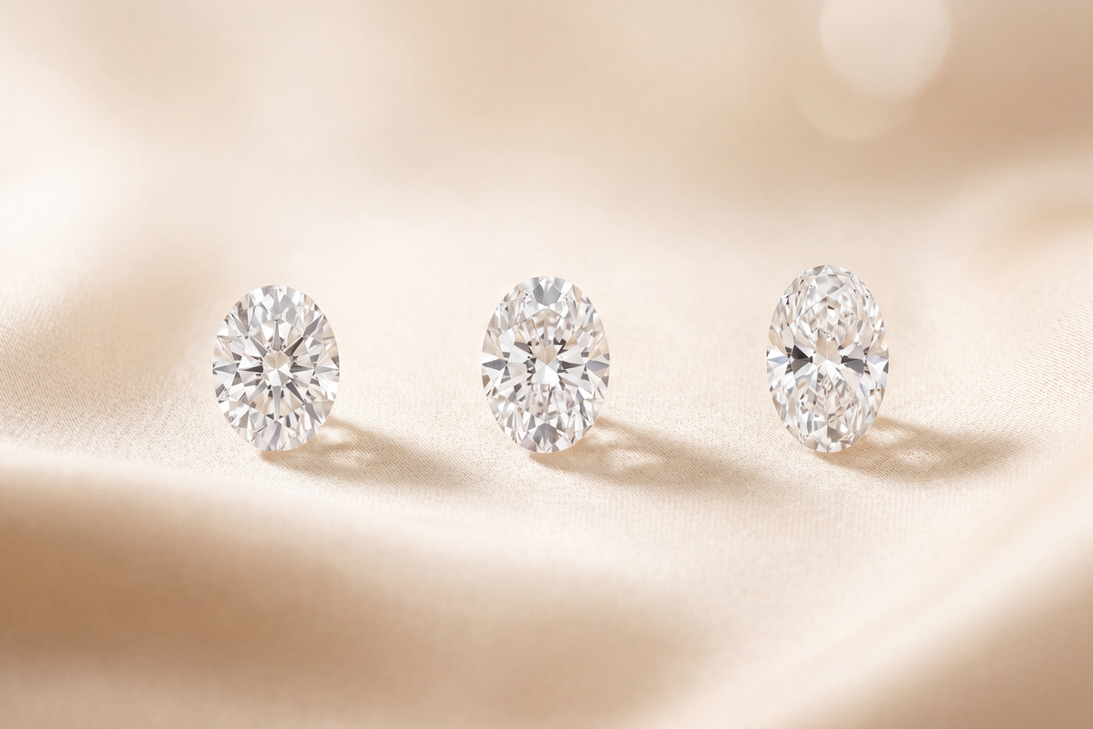The Golden Ratio of Oval Diamonds: From 1.35:1 to 1.50:1, Which Length-to-Width Ratio Suits You?