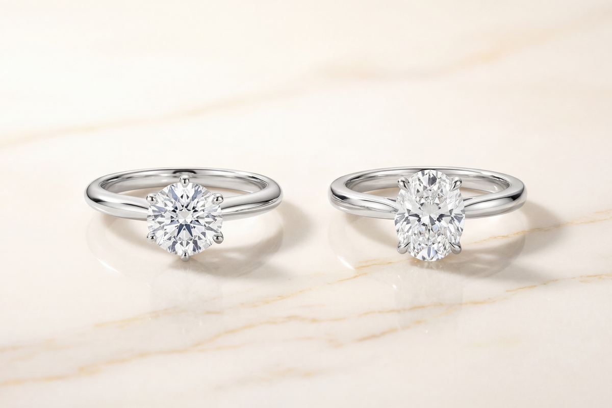 Oval vs Round Diamond: Why Does a 1-Carat Oval Look 10% Larger?