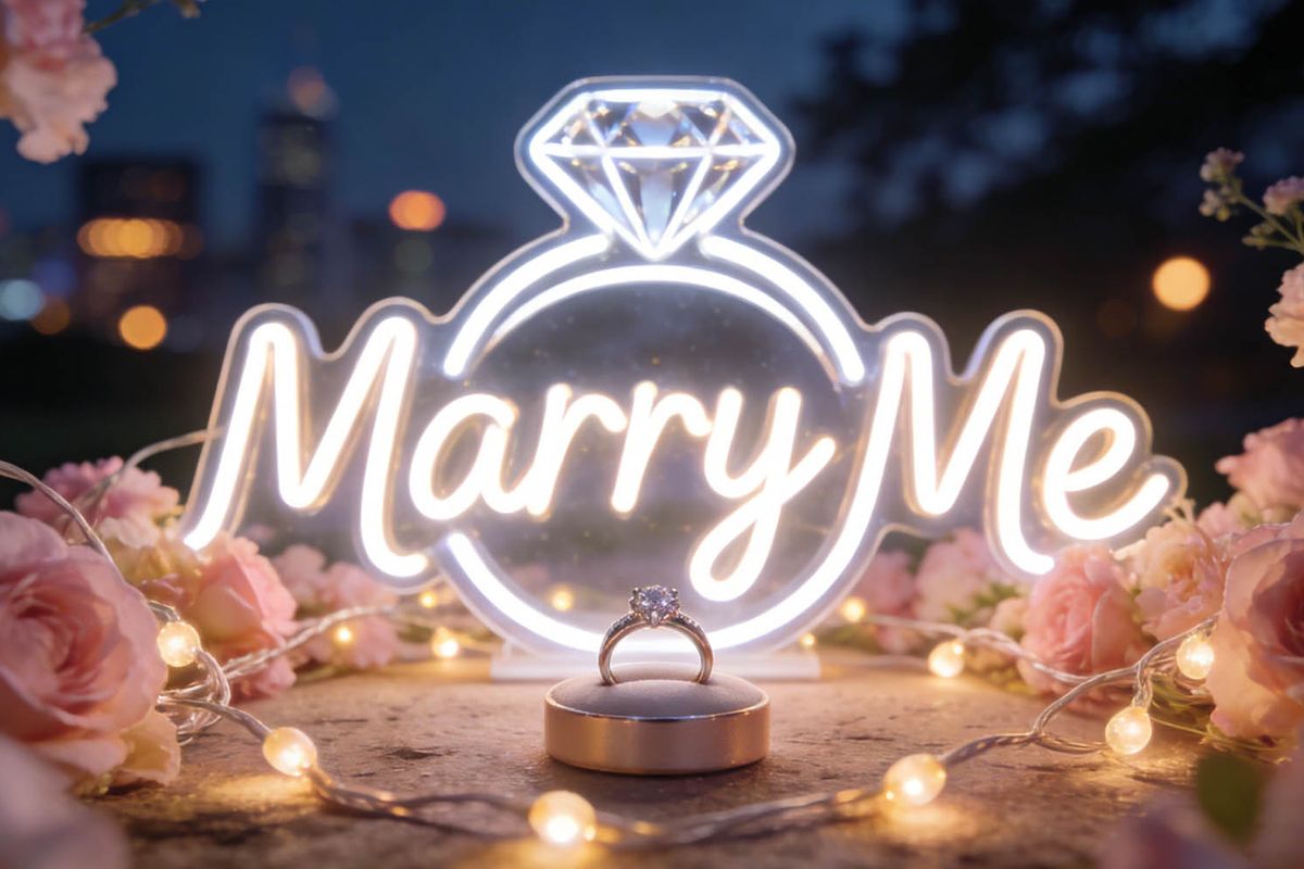 LED字母燈、霓虹燈求婚佈置｜10個打光創意靈感