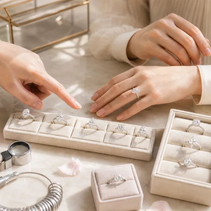 Small Hands and Fancy Diamonds: A Pairing Guide by Finger Length, Width and Knuckle